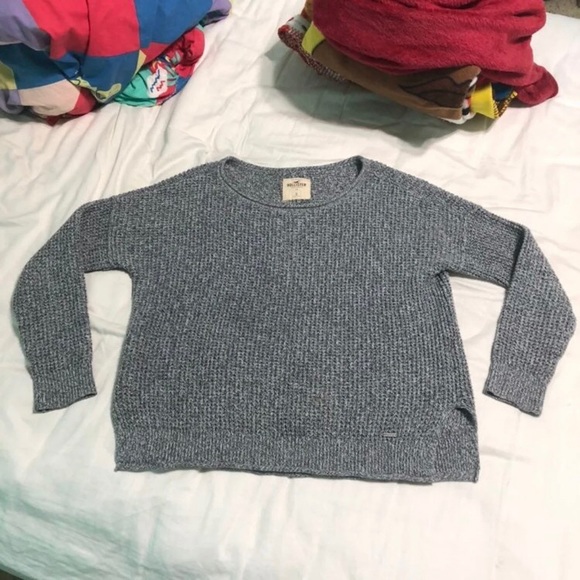 GREY HOLLISTER KNITTED SWEATER - Picture 6 of 11